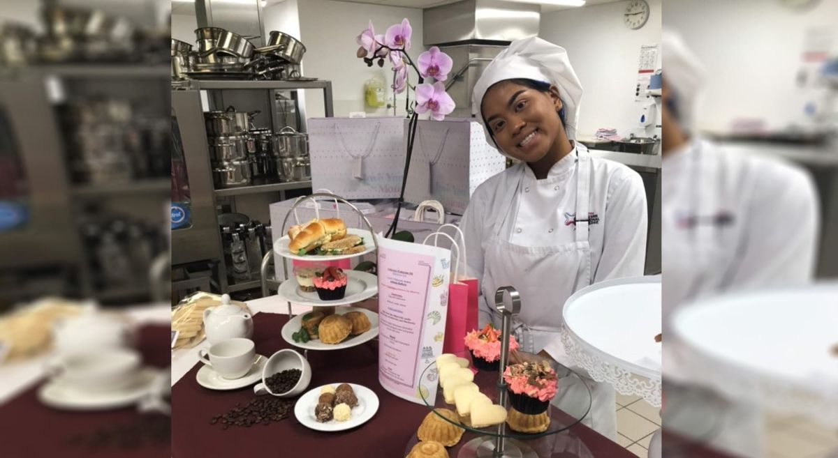 Athicha Rafferty pictured in SERC training kitchen